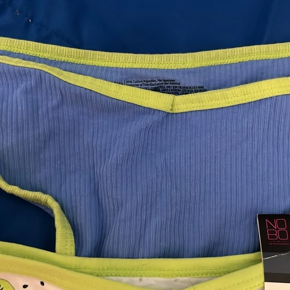 No Boundaries thongs two pair XXXL blue and green